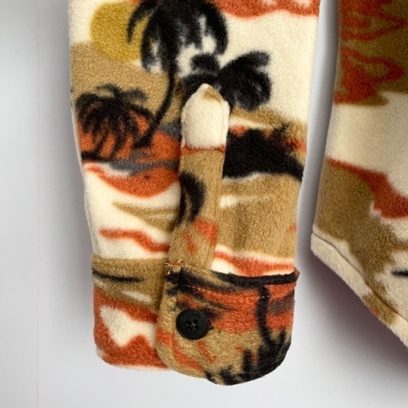 new Billabong Stone Tropical Furnace Fleece Button Up Shaket US M - Picture 8 of 11